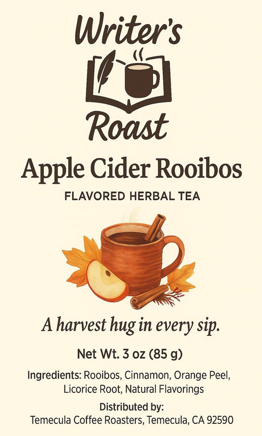 Apple Cider Rooibos Tea – Flavored Herbal Loose Leaf | Writer’s Roast Signature Tea