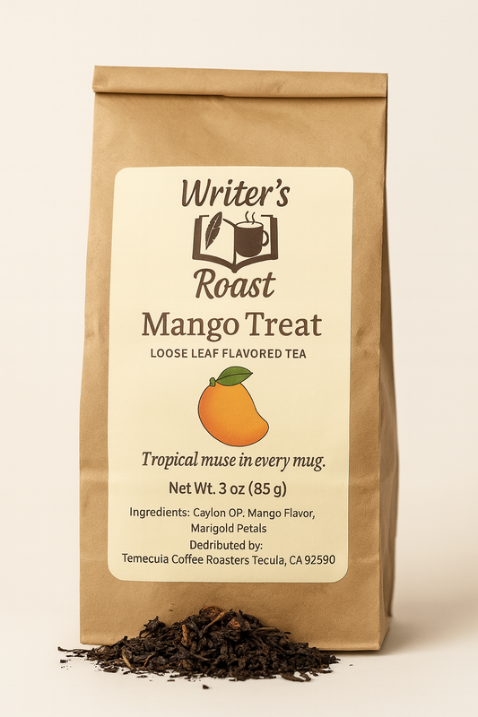 Mango Treat Loose Leaf Flavored Tea – Tropical Fruit Black Tea with Mango & Marigold Petals