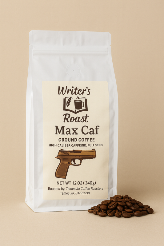 Max Caf – High Caffeine Dark Roast Coffee | Writer’s Roast